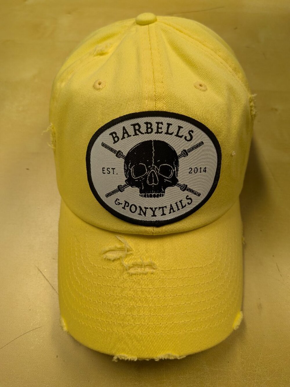 Barbells And Ponytails Classic Baseball Hat "Skulls"  NEW